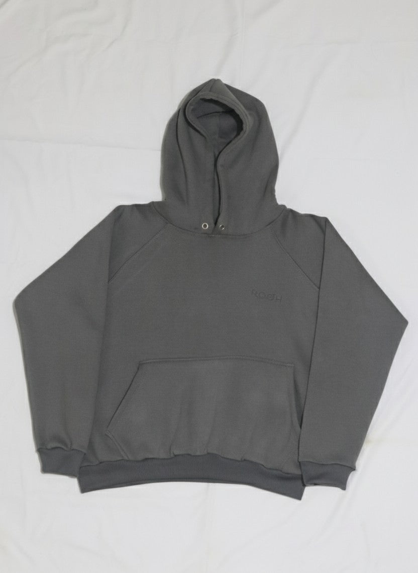 Gray hoodie on a white background